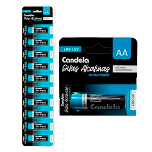 Pila alcalina AA x 10 un.